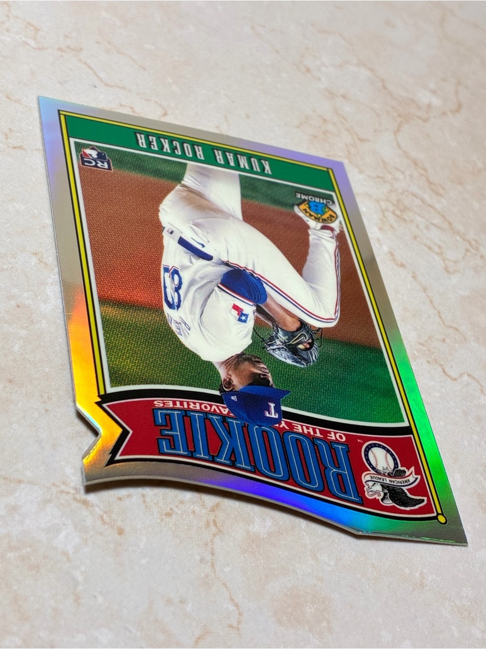 Kumar Rocker Rookie Die-cut Refractor Baseball Card - Picture 5 of 7